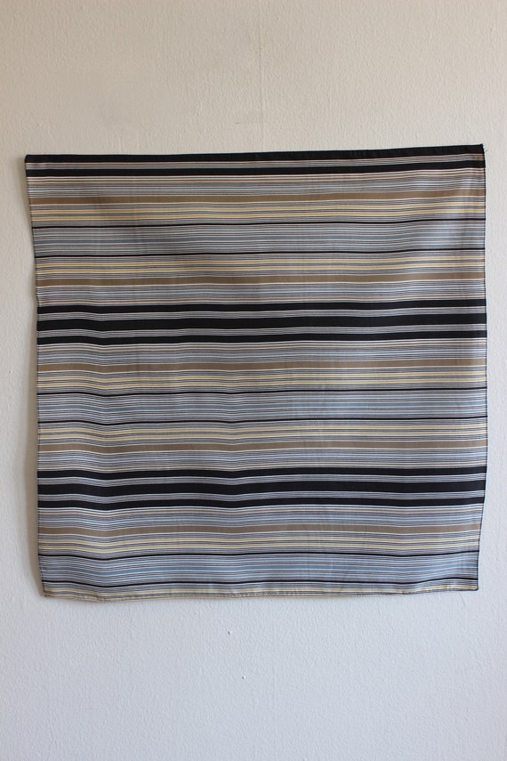 Vintage Neutral Stripes Square Scarf - image 2