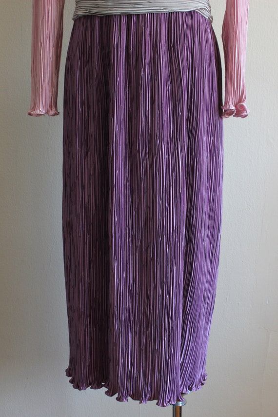 Vintage 1980s Steven Stoller Pink & Purple Fortun… - image 3