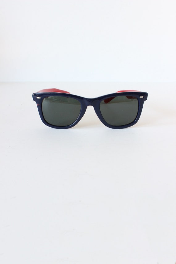 Vintage Blue & Red Budweiser Sunglasses - image 2