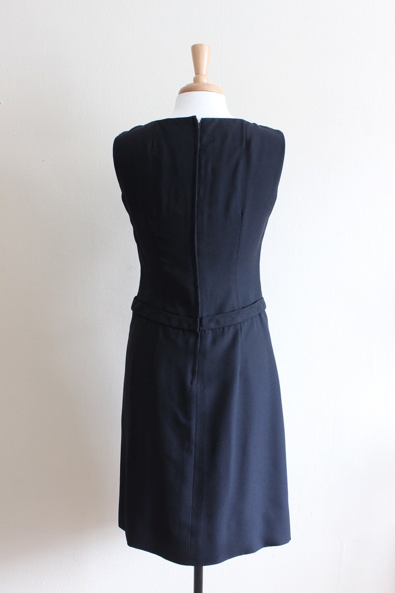 Vintage 1960s Henri Bendel Black Drop Waist Dress | Etsy