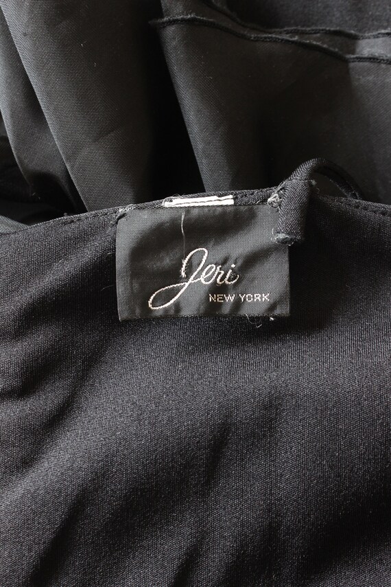 Vintage Jeri New York Black Ruffle Dress - image 10