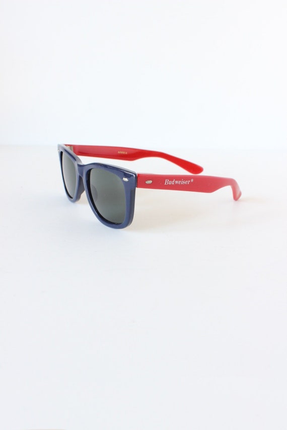 Vintage Blue & Red Budweiser Sunglasses - image 1