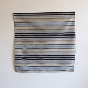 Vintage Neutral Stripes Square Scarf