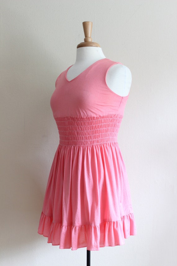 Vintage 1960s Bubblegum Pink Micro Mini Dress - image 6