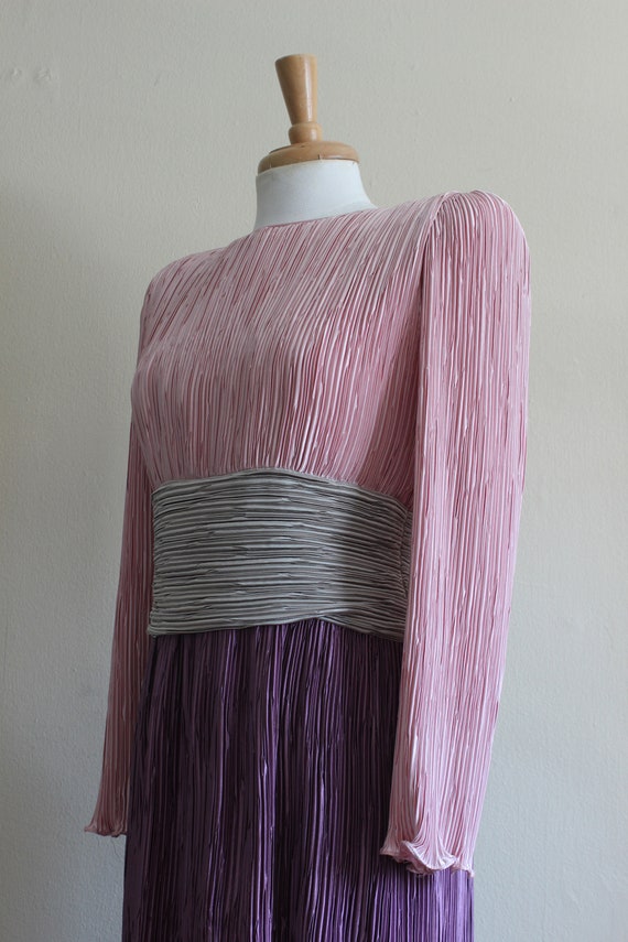 Vintage 1980s Steven Stoller Pink & Purple Fortun… - image 7