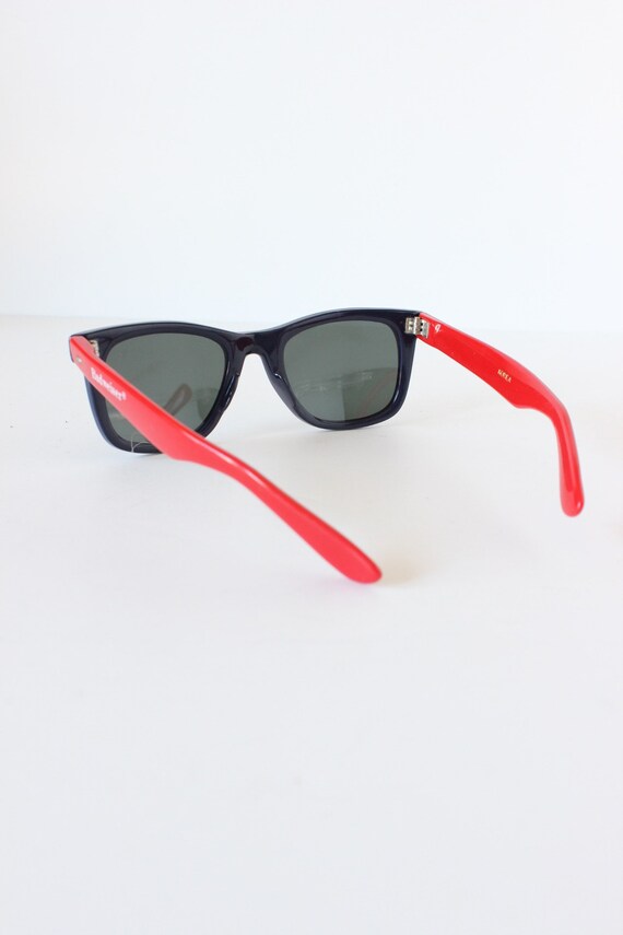 Vintage Blue & Red Budweiser Sunglasses - image 6