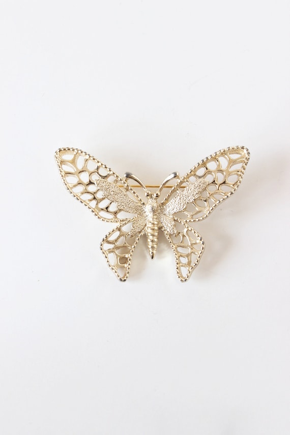 Vintage Sarah Coventry Large Butterfly Brooch