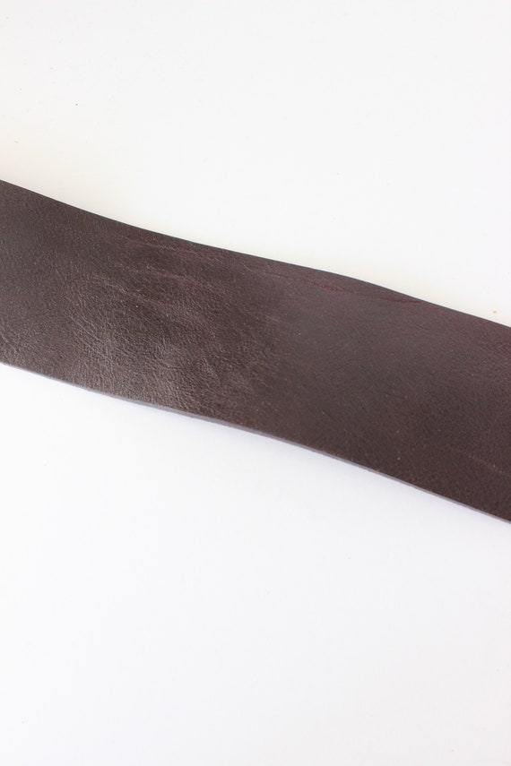 Vintage 1990s Banana Republic Brown Leather Wide … - image 3