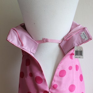 Vintage Y2K Kay Unger Pink Polka Dot Strapless Dress image 9