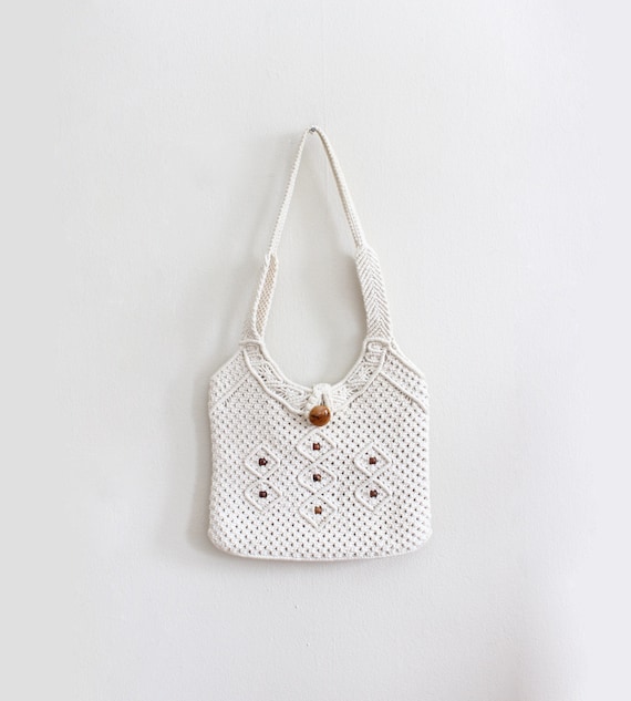 macrame hobo bag