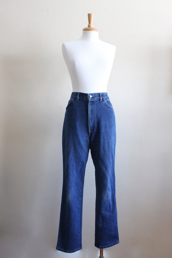 Vintage Chic 1980s High Rise Straight Leg Jeans - image 3