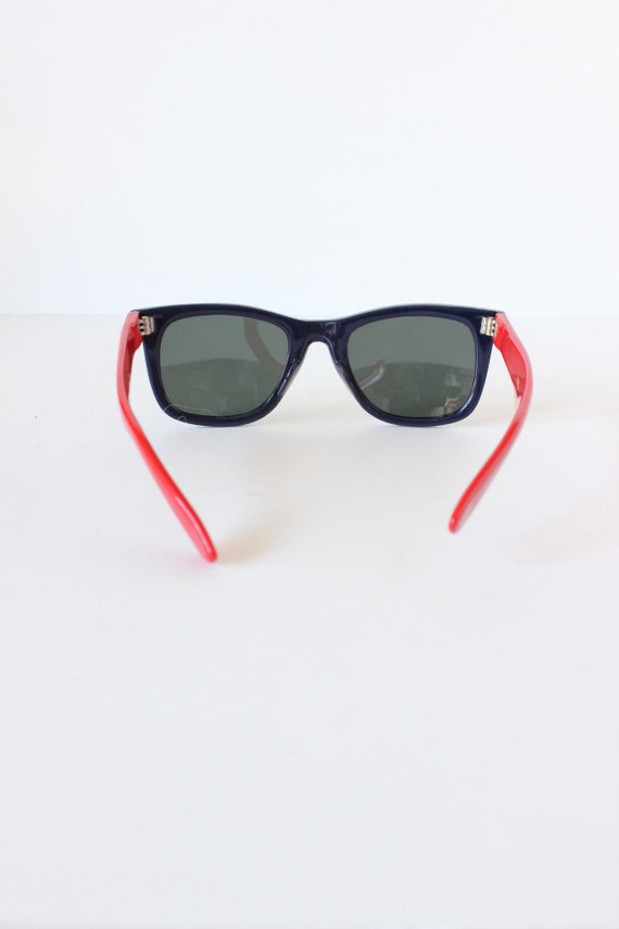 Vintage Blue & Red Budweiser Sunglasses - image 7