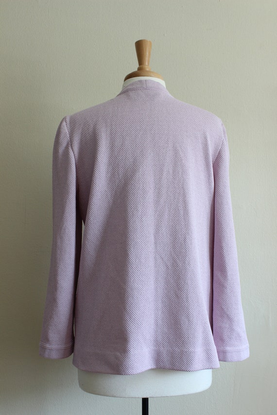 Vintage 1970s Castleberry Lavender Cardigan Sweat… - image 8