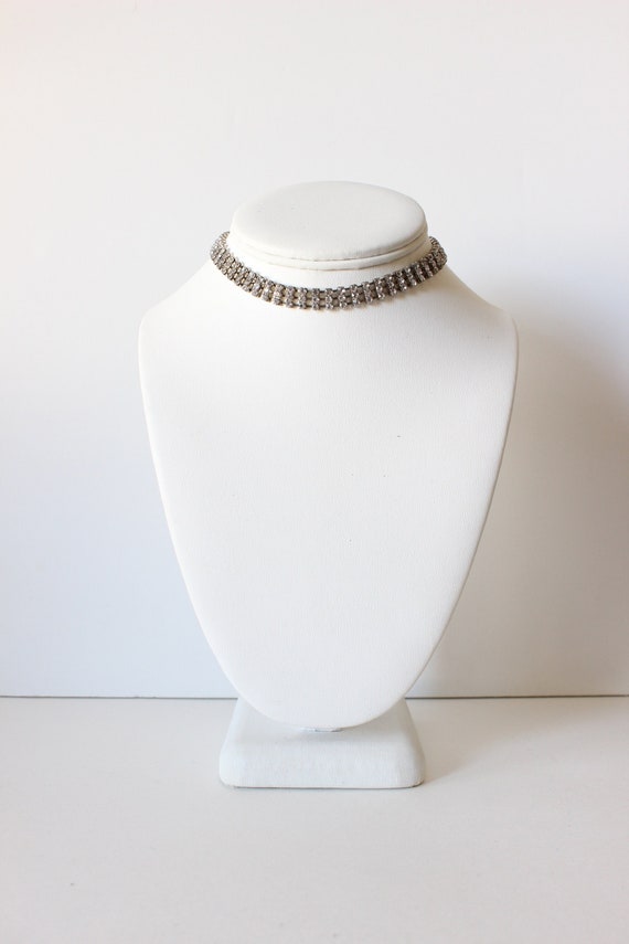 Vintage Diamante Rhinestone Choker Necklace