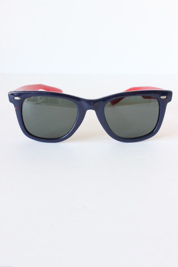 Vintage Blue & Red Budweiser Sunglasses - image 4