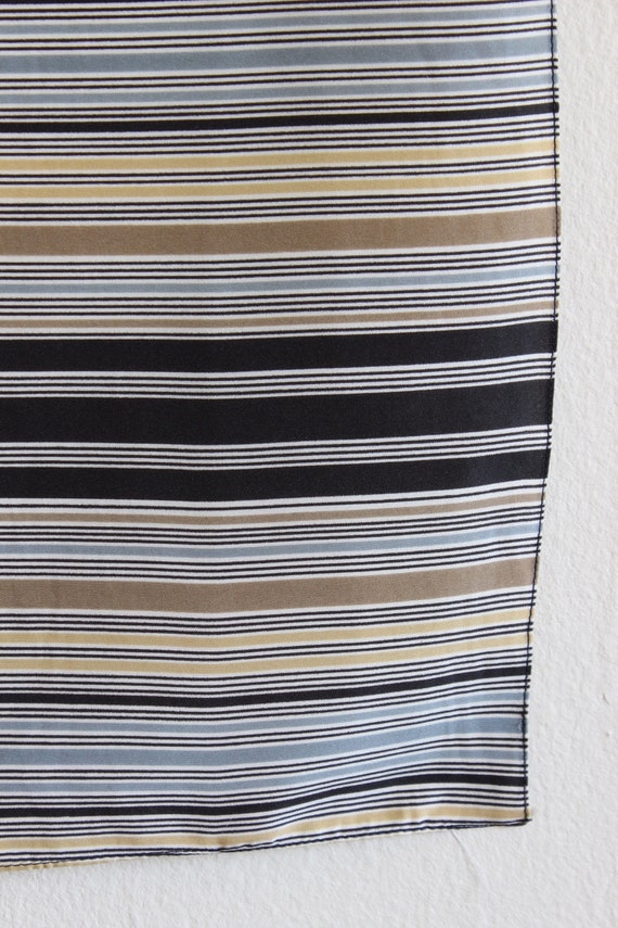 Vintage Neutral Stripes Square Scarf - image 3