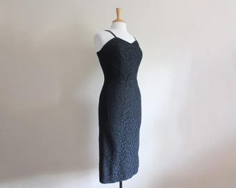 Vintage 1960s Black Lace Dress