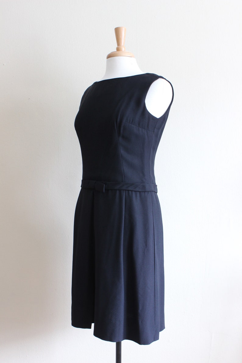 Vintage 1960s Henri Bendel Black Drop Waist Dress | Etsy