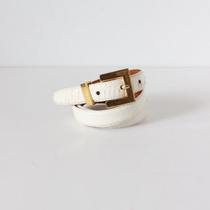 Vintage Jana for Magid White Snakeskin Belt