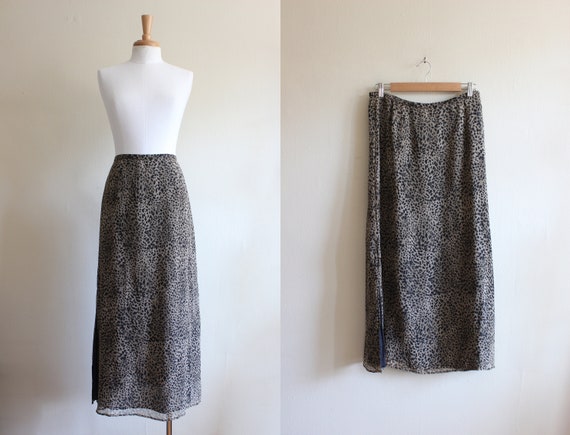 1980s Chanel Silk Crepe Pleated Full Length Maxi Skirt – Shrimpton