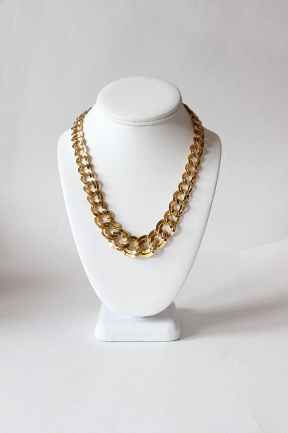 Vintage Monet Goldtone Chain Necklace