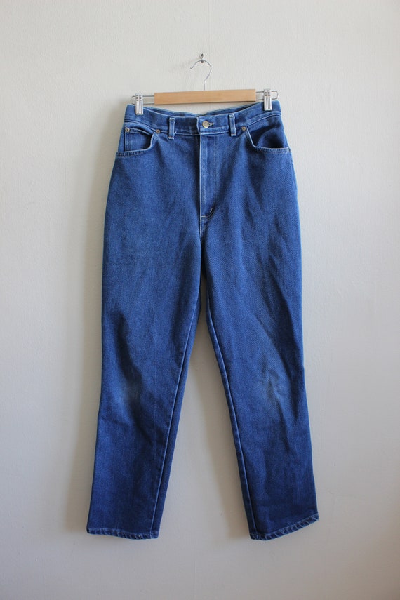 Vintage Chic 1980s High Rise Straight Leg Jeans - image 2