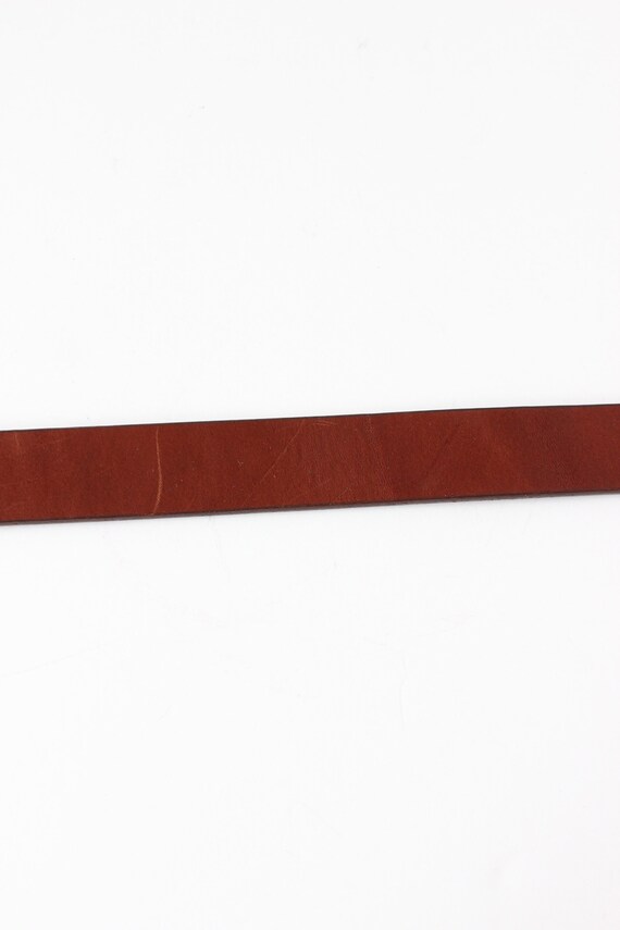 Vintage 1990s Kenneth Cole Brown Leather Belt wit… - image 7