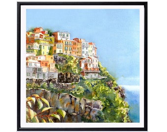 Cinque Terre Italian Décor,Fine Art Gift, framed or unframed, by Nancy Muren, 167371109