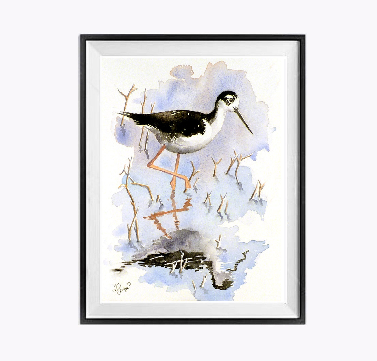 Nautical Bird Art Wall Art Beach Bird Wall Art Coastal Bird Etsy