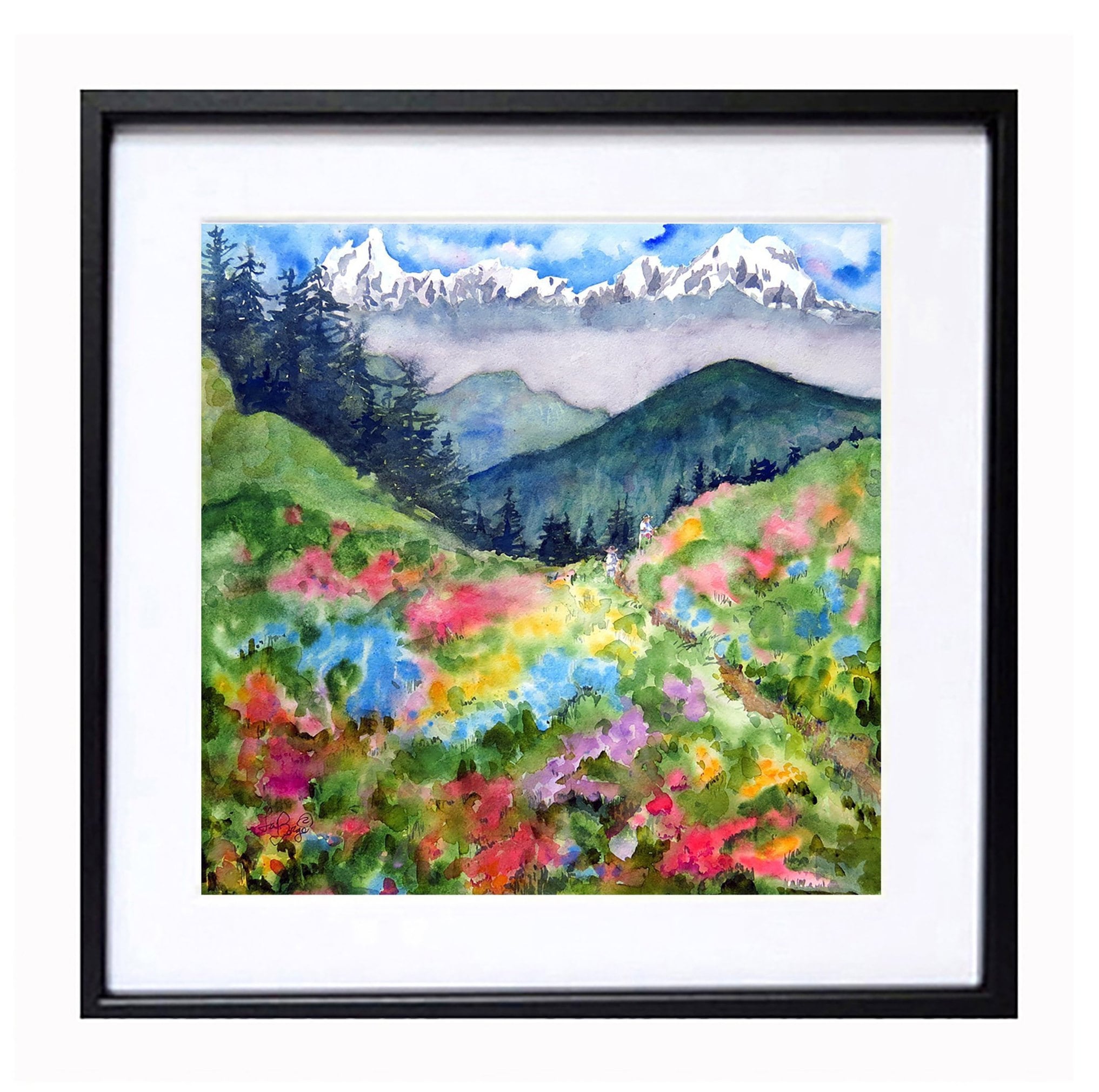 Art & Collectibles Oil Painting Mountain Original Art