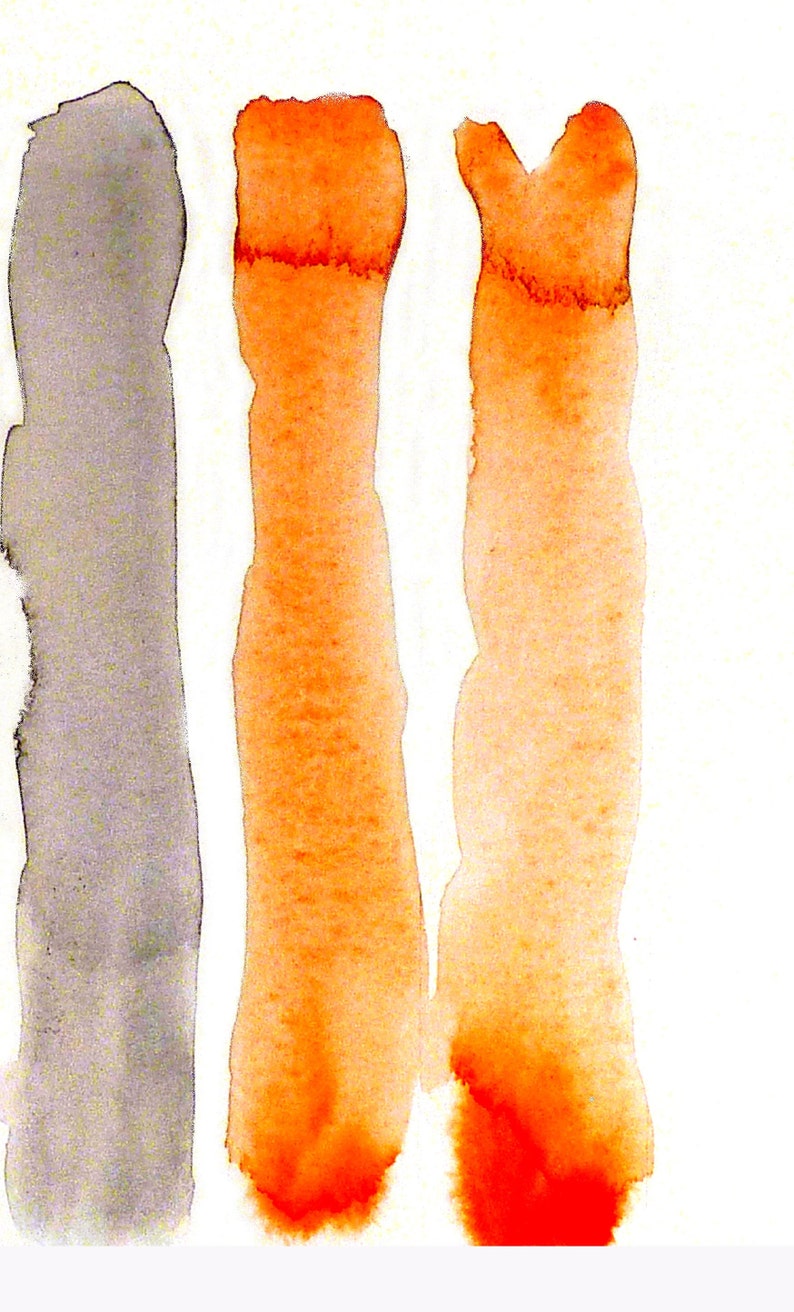 Orange Abstract Painting Grey Abstract Art Abstract Print Etsy