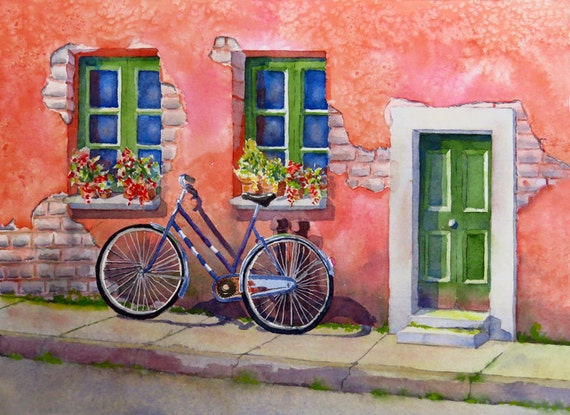 bicycle wall painting