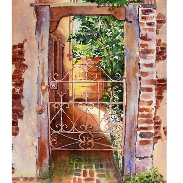 Door Art Old Rusty Gate