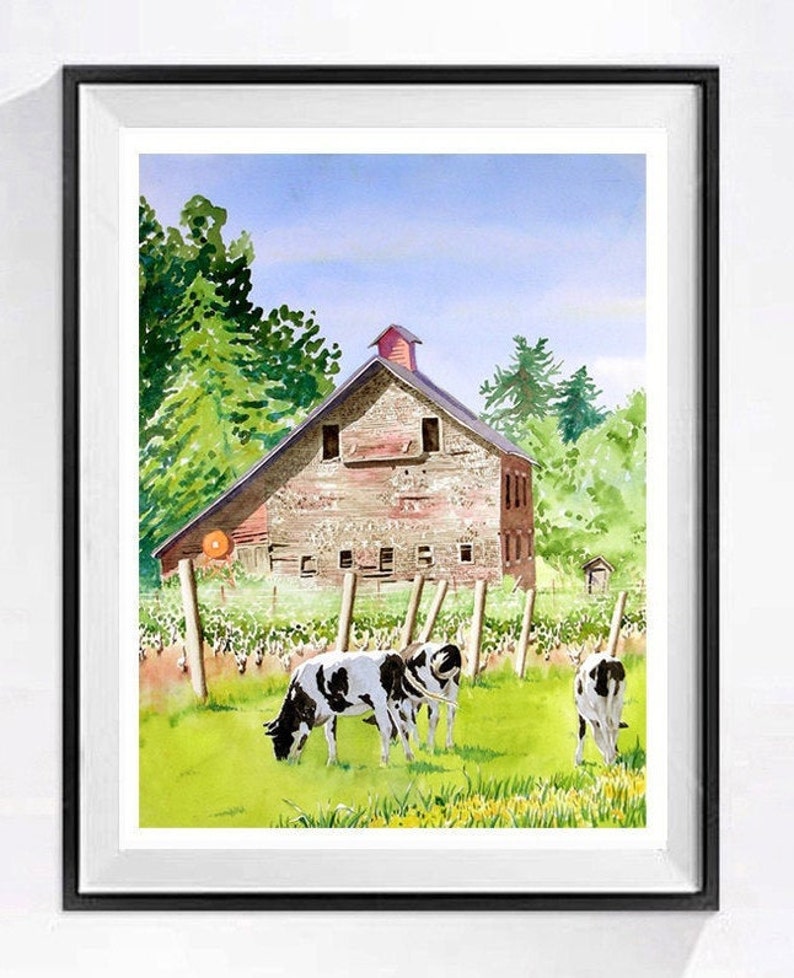 Farmland Wall Art Decor Farmhouse Wall Decor Barn Wall Art Etsy