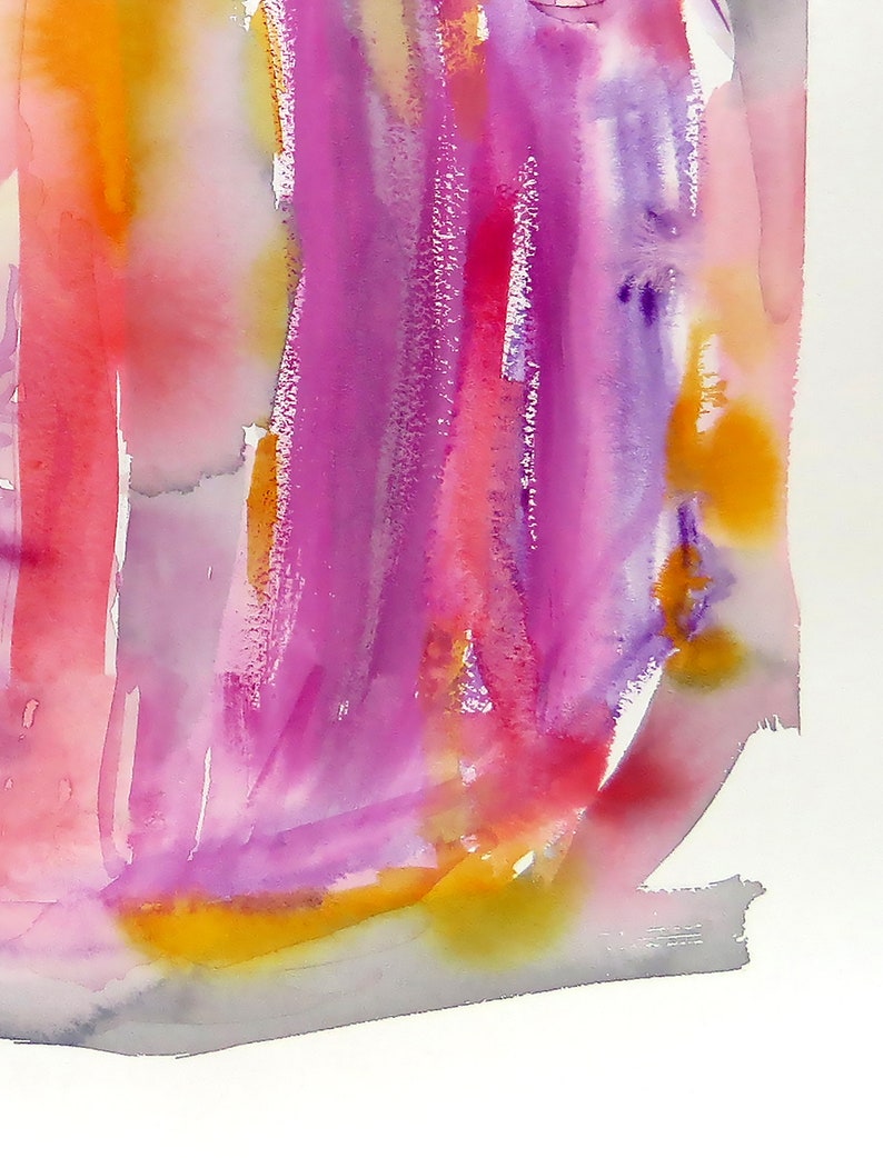 Square Abstract Painting Original Abstract Pink Wall Art Etsy