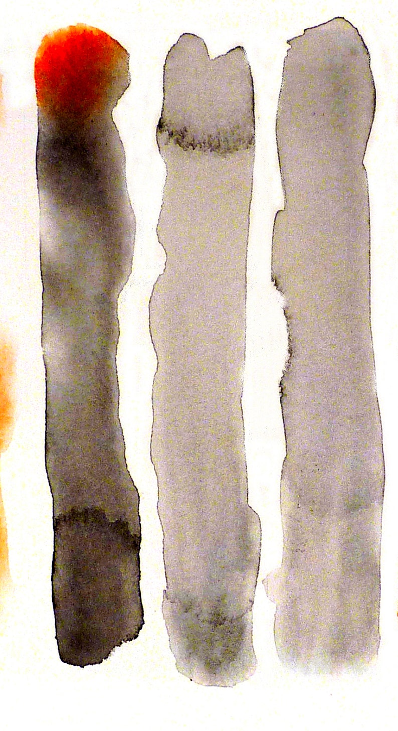 Orange Abstract Painting Grey Abstract Art Abstract Print Etsy