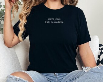 Funny Christian Humor T-Shirt, Faith Based Apparel, Minimalist Church Humor Shirt, Gift for Religious Friend, Adult Christianity Humor Gift