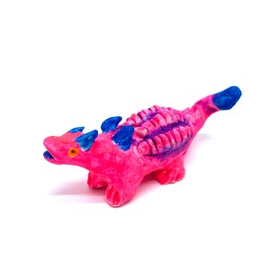 miniature ANKLYOSAURUS | dinosaur figurine | neoncore | toycore | creepycute | one of a kind gift | affordable art | dinosaur lovers only!