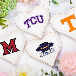 University custom trinket ring dish dorm decor graduation University jewelry personalized handmade college merch personalized graduate gift