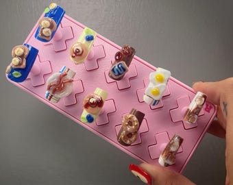 Breakfast press-on Nails
