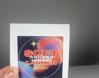 Soft Launch Nail Bar Branded Sticker