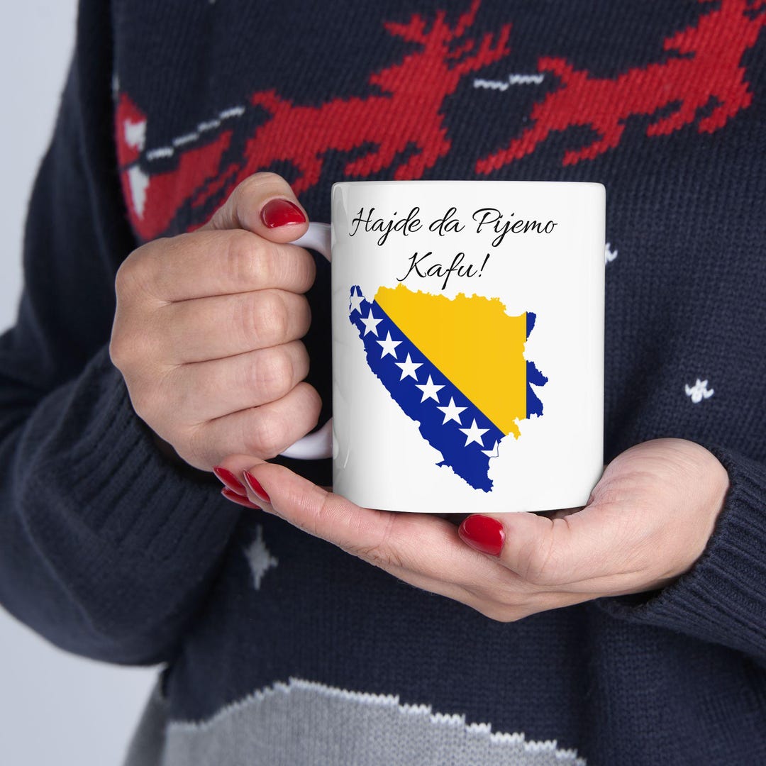 Bosnian Coffee Mug, Traditional Bosnia-herzegovina Gift Cup, 11oz, 15oz,  Tea Cup, Unique Drinking Souvenir, Pottery Kiln Ceramics, European - Etsy