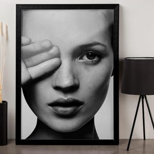 Pôsteres vintage Kate Moss, decoração de parede, pôster de parede para quarto e sala de estar, arte de parede de luxo, impressão de Kate Moss
