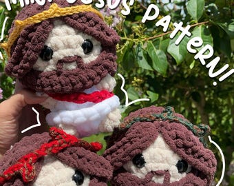 Mini Jesus Crochet Pattern PDF | Christian Amigurumi | Faith based pattern | Instant download