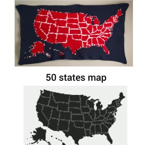 USA KARTE Häkeln (PDF-Häkelanleitung)