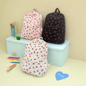 Personalized Fruit Backpack, Custom Name Embroidery, Plush Soft Schoolbag, Kids Toddler Girls Boys, Back to School Gift,Charming,Durable,Fun
