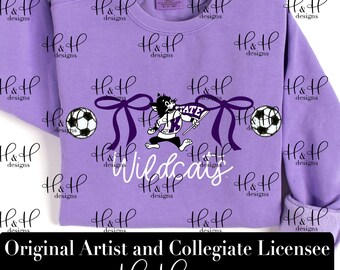 K-State Coquette Soccer Bows ~ Licensed K-State® Apparel ~ HHKSU189