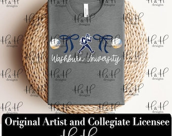 Washburn University Coquette Volleyball Bows ~ Licensed Washburn University® Apparel ~ HHWU208