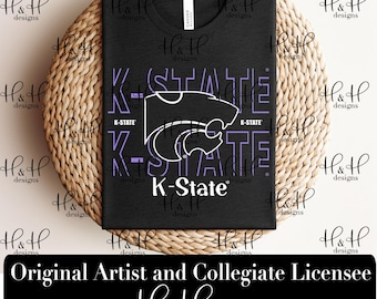K-State Wildcats Hallow Outline ~ Licensed K-State® Apparel ~ HHKSU203