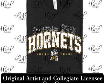 Emporia State Hornets Polka Dot Arch ~ Licensed Emporia State University™ Apparel ~ HHESU154